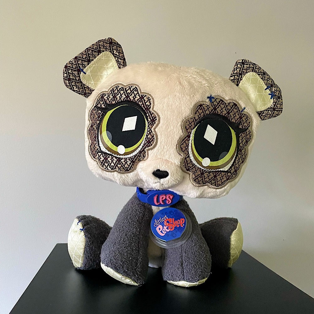 LPS Littlest PetShop wave 1 VIPs pet Panda stuffy toy plush